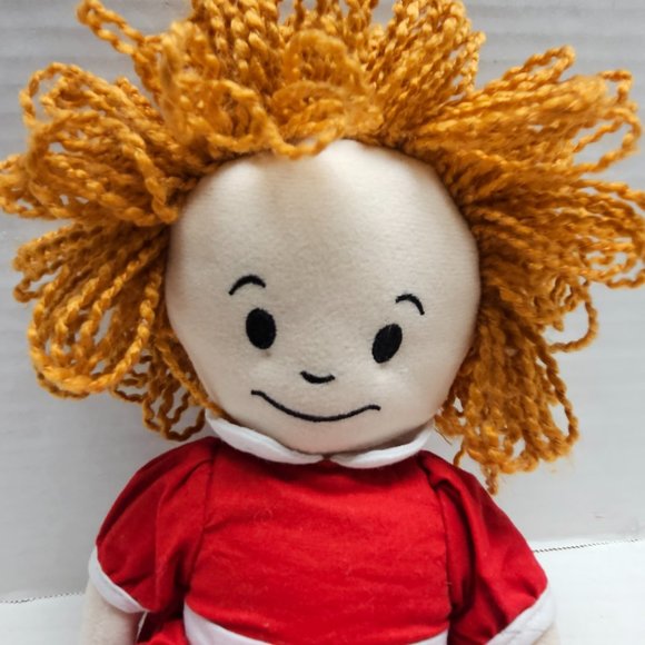 Raggedy Doll The Musical Annie Soft Plush Orange Yarn Hair Red Dress 15" - Picture 7 of 10